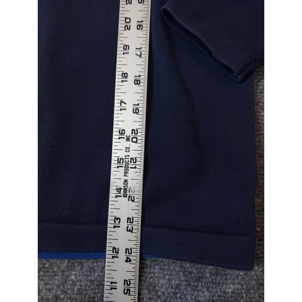 Polo Ralph Lauren RLX Sweater‎ Mens Small Blue USA 2016 1/4 Zip Pullover Henley - Picture 8 of 11